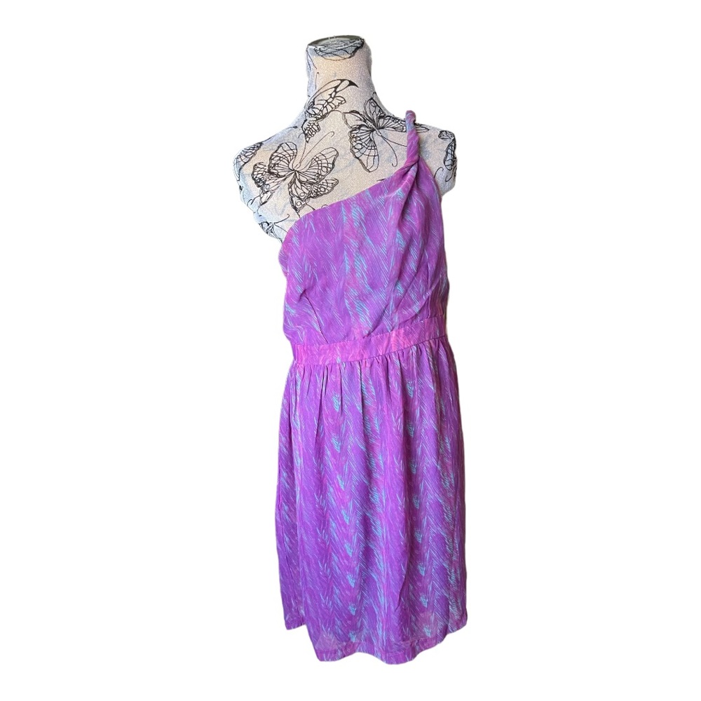 Beautiful Purple and teal chiffon dress